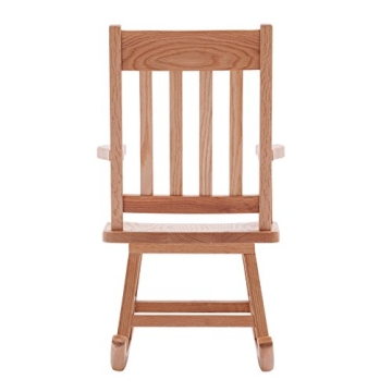 ECR4Kids Solid Oak Kids Rocking Chair, Safe & Durable