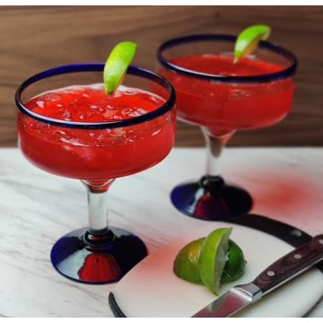 Dos Sueños Hand Blown Glass Drinkware Set with Pitcher