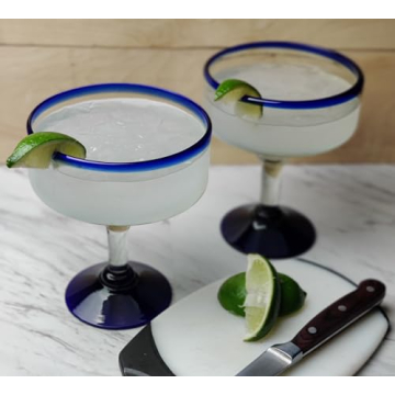 Dos Sueños Hand Blown Glass Drinkware Set with Pitcher