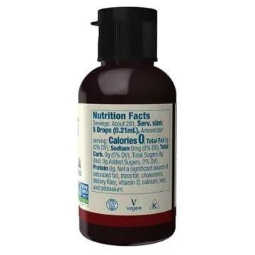 NOW Foods, Better Stevia, Liquid Zero-Calorie Sweetener, Cinnamon Vanilla Flavor, Certified Non-GMO, 2 Fl Oz