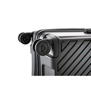 Rockland Prague Hardside Luggage with Spinner Wheels, Black, 3-Piece Set (20/24/28)