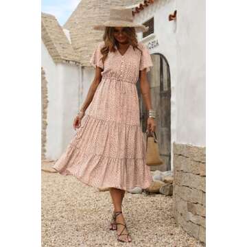 Stylish PRETTYGARDEN Floral Maxi Dress for Women 2025