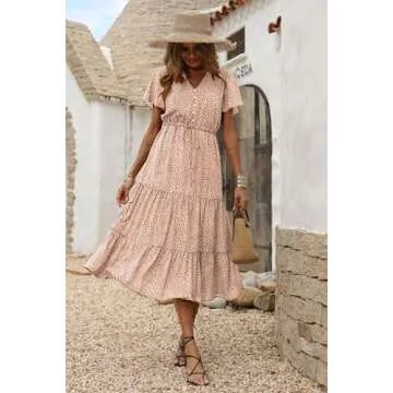 Stylish PRETTYGARDEN Floral Maxi Dress for Women 2025