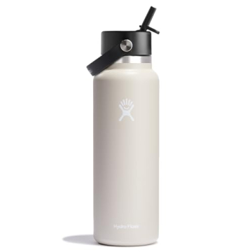 Hydro Flask Wide Flex Straw Cap Oat 40 Oz Cool and Convenient Water Bottle