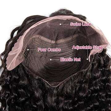 JYZ Wave 13x4 Human Hair Lace Front Wigs Ombre 3 Tones Color 1B/4/27 Lace Wig Human Hair Wigs for Black Women Human Hair Pre Plucked Lace Front Wigs Human Hair with Baby Hair (20 Inch Middle Part)