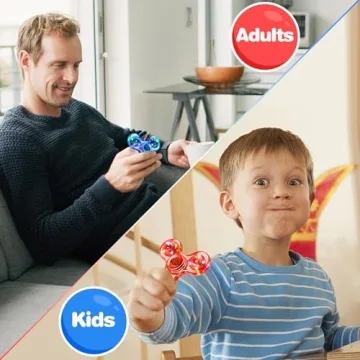 FIGROL Light Up Fidget Spinners | Fun & Stress Relief