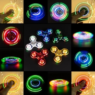 FIGROL Light Up Fidget Spinners | Fun & Stress Relief