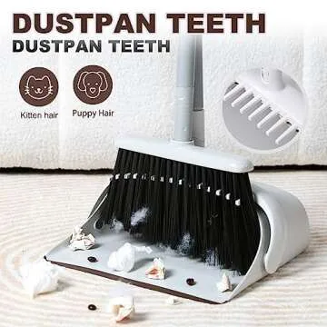 Jekayla Long Handled Broom and Dustpan Set for Homes