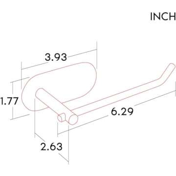 SUNTECH Hand Towel Holder - Black Towel Ring for Bathroom, Adhesive Towel Bar for Organizing Towels, 6 3/10 Inch Hand Towel Rack, Stainless Steel