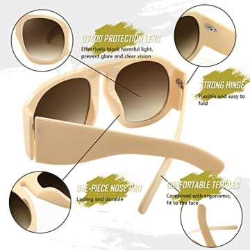 Stylish FEISEDY Retro Aviator Sunglasses for Everyone