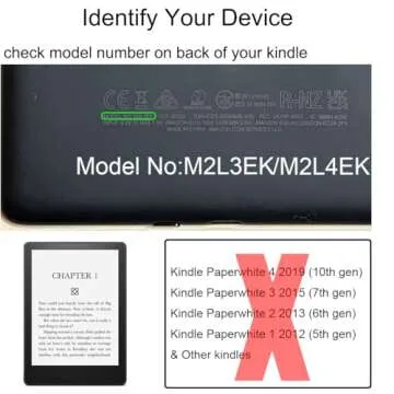 6.8" Clear Case Screen Protector for All New Kindle Paperwhite (11th Generation 2021) and Amazon Pap...