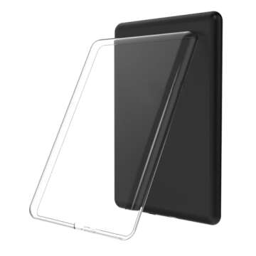 6.8" Clear Case Screen Protector for All New Kindle Paperwhite (11th Generation 2021) and Amazon Paperwhite Signature Edition, Soft Transparent Cover E-Reader Cases Covers, TPU Skin Bumper Back Shell