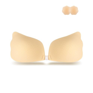 Niidor Strapless Bra Sticky Bras for Women Adhesive Bra Push Up Invisible Reusable Bra for Backless ...