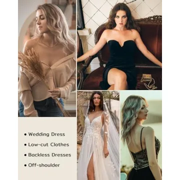 Niidor Strapless Bra Invisible Adhesive Bra for Women