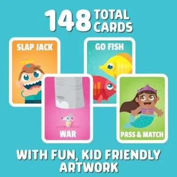 Chuckle & Roar 4pk Classic Card Games for Family Game Night