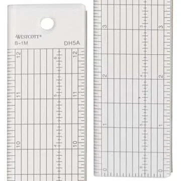 Precision Westcott Grid Ruler with Metal Edge 12 Inch