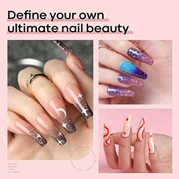 MODELONES 600pcs Coffin Nails Fake Nail Tips Clear Full Cover Acrylic False Nails for Nail Salons an...