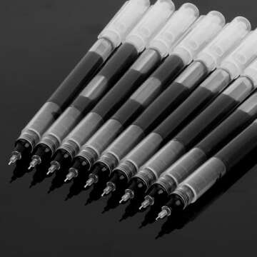 Viksio Rollerball Pens Set - Fine Point Writing Made Easy