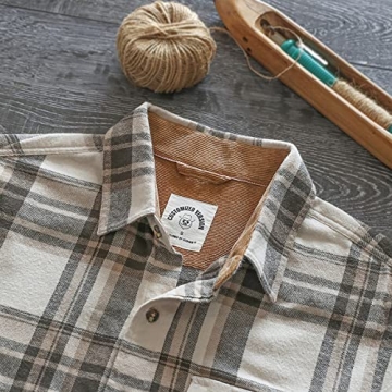 Men's 100% Cotton Long Sleeve Flannel Shirt