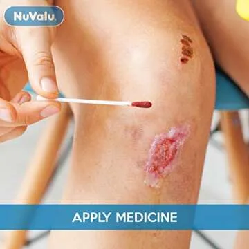 NuValu Cotton Swabs - 100% Cotton, Double Tipped (1000 Count)