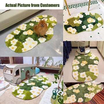 Moss Rug 3D Stereo Irregular Plush Area Rug
