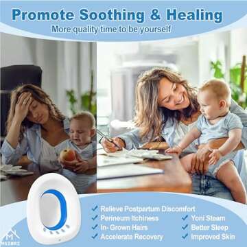 Sitz Bath for Hemorrhoids, Sitz Bath for Postpartum Care - Suitable for Pregnant Women and Perineal Care, Sits Bath Kit for Women - Collapsible Storage, Wide Seat