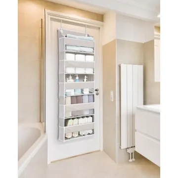 ULG Over Door Organizer with 5 Pockets and Mesh Storage