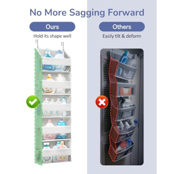 ULG Over Door Organizer with 5 Pockets and Mesh Storage