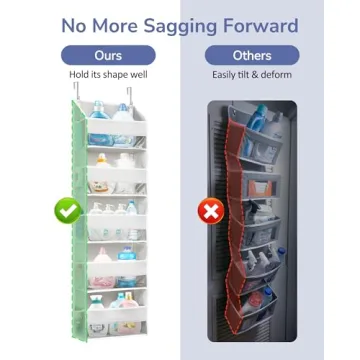 ULG Over Door Organizer with 5 Pockets and Mesh Storage