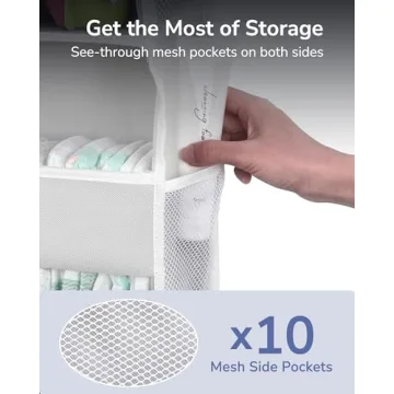 ULG Over Door Organizer with 5 Pockets and Mesh Storage