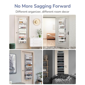 ULG Over Door Organizer with 5 Pockets and Mesh Storage