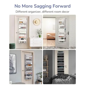 ULG Over Door Organizer with 5 Pockets and Mesh Storage