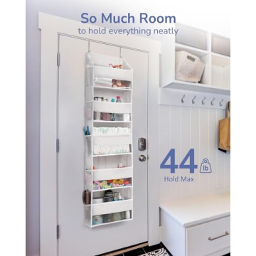 ULG Over Door Organizer with 5 Pockets and Mesh Storage