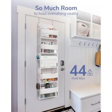 ULG Over Door Organizer with 5 Pockets and Mesh Storage
