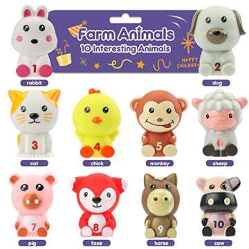Farm Animals Learning Toys for Toddlers 1-3 Years