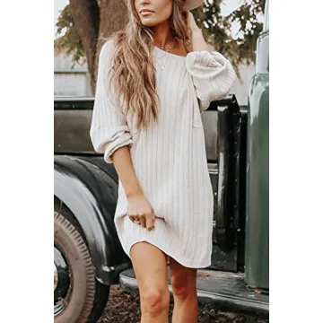 PRETTYGARDEN Women's Oversized Pullover Dress for Casual Style