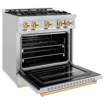 ZLINE 30" Classic Gas Range with Convection Oven & Gold Accents