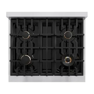 ZLINE 30" Classic Gas Range with Convection Oven & Gold Accents