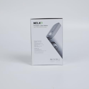 Nelko Label Maker Machine with Tape, P21 Bluetooth Label Printer, Wireless Mini Label Makers with Multiple Templates for Organizing Office Home, White