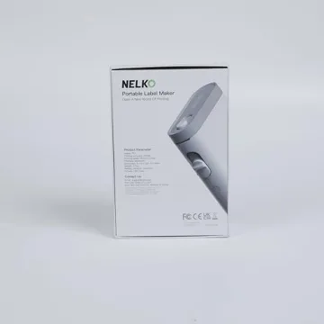 Nelko Label Maker Machine with Tape, P21 Bluetooth Label Printer, Wireless Mini Label Makers with Multiple Templates for Organizing Office Home, White
