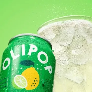 Olipop Lemon Lime Prebiotic Soda for Guilt-Free Refreshment