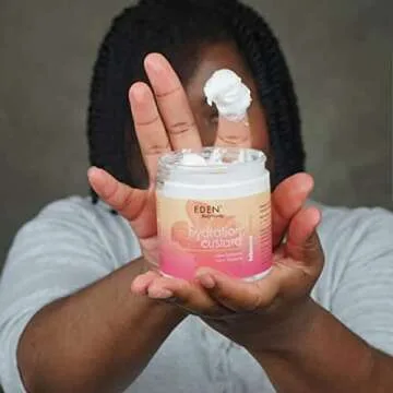 EDEN BodyWorks Hibiscus Honey Hydration Custard | 8 oz | Define Light & Bouncy Curls - Moisturize & Soften Hair