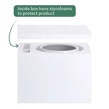 Stylish POTEY Ceramic Planter with Drain Hole