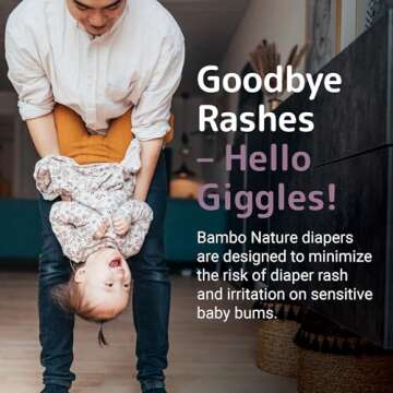 Bambo Nature Eco-Friendly Diapers, Size 5, 150 Count