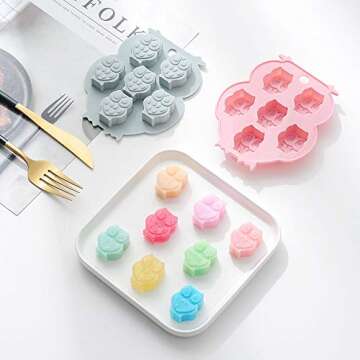 Owl Shape Silicone Molds for Candy, Chocolate & Ice Cubes