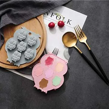 Owl Shape Silicone Molds for Candy, Chocolate & Ice Cubes