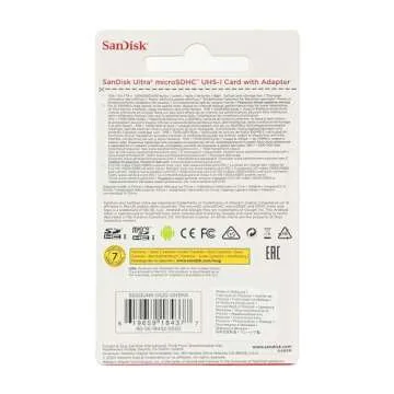 SanDisk Ultra 32GB microSDHC UHS-I Card with Adapter, Silver, Standard Packaging (SDSQUNC-032G-GN6MA)