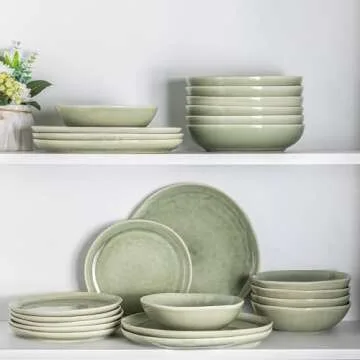 AmorArc 10.5 Inch Handmade Dinner Plates Set of 6