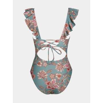 Stylish CUPSHE Women's Ruffled One Piece Swimsuit