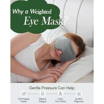 Comfortable Sivio Weighted Eye Mask for Ultimate Sleep